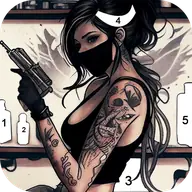 Tattoo Coloring games